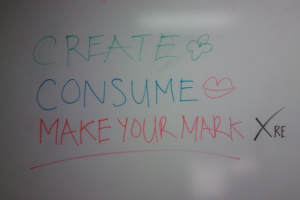 Create, Consumer, Make your mark